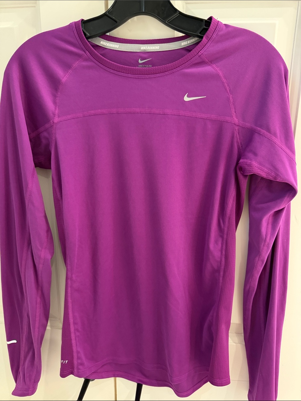 Nike Women’s Long-Sleeve Dri-FIT Top — Magenta